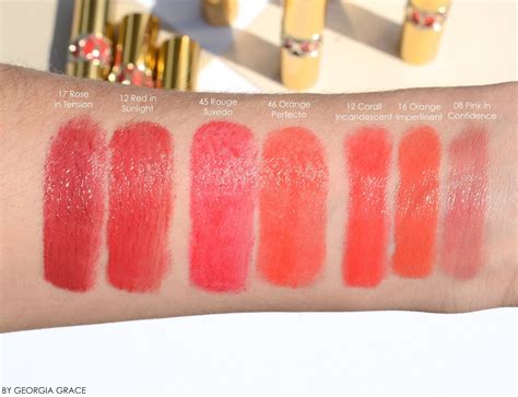 ysl rouge volupte swatches 1|YSL rouge volupte lipstick.